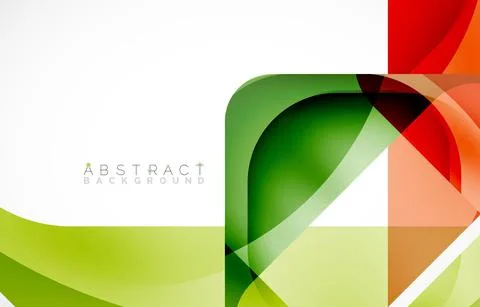 Minimal background. Abstract square shape with round corners created with wavy Stock Illustration