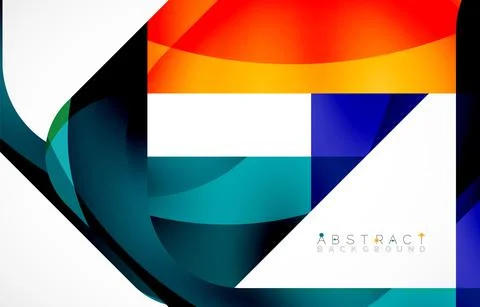 Minimal background. Abstract square shape with round corners created with wavy Illustrazione stock