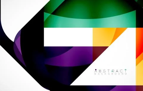 Minimal background. Abstract square shape with round corners created with wavy Illustrazione stock