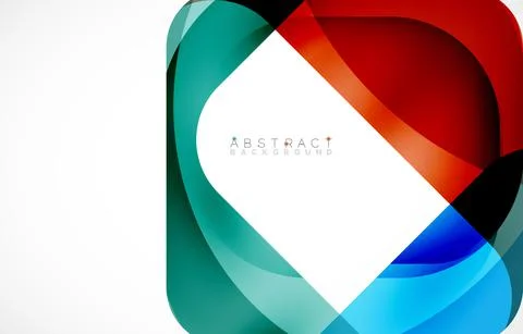 Minimal background. Abstract square shape with round corners created with wavy イラスト素材