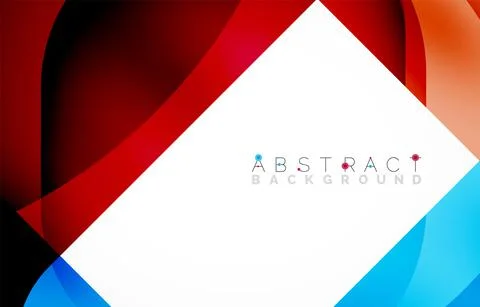 Minimal background. Abstract square shape with round corners created with wavy Stock Illustration