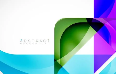 Minimal background. Abstract square shape with round corners created with wavy Illustrazione stock