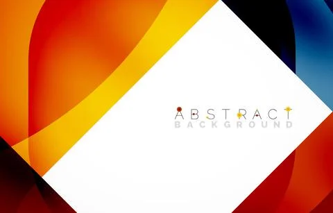 Minimal background. Abstract square shape with round corners created with wavy イラスト素材