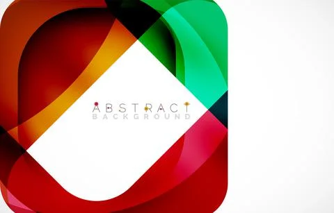 Minimal background. Abstract square shape with round corners created with wavy イラスト素材