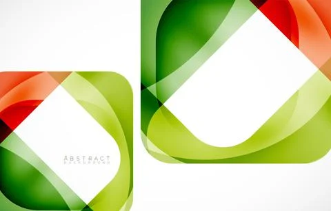 Minimal background. Abstract square shape with round corners created with wavy イラスト素材