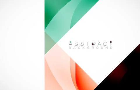 Minimal background. Abstract square shape with round corners created with wavy Illustrazione stock