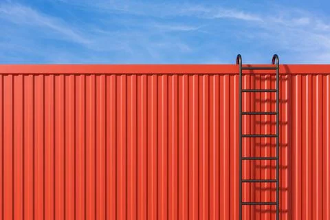 Minimal background of architecture. 3D rendering. Stock Illustration