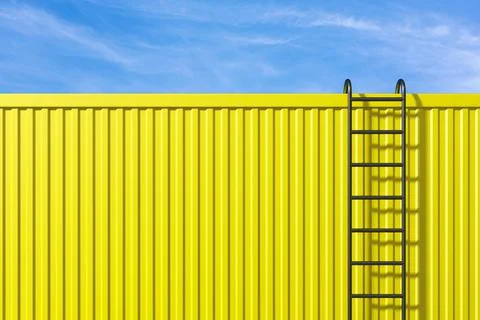 Minimal background of architecture. 3D rendering. Stock Illustration