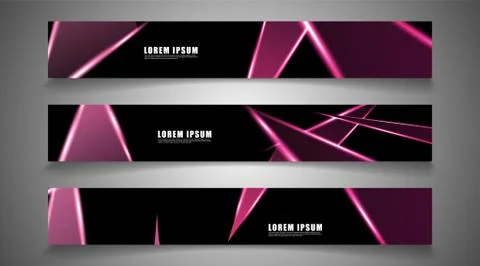 Minimal banner design. Triangular shape vector design background. print templ Stock Illustration