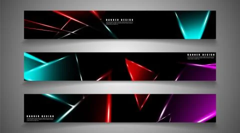 Minimal banner design. Triangular shape vector design background. print templ Illustrazione stock
