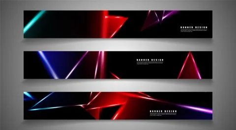 Minimal banner design. Triangular shape vector design background. print templ Illustrazione stock