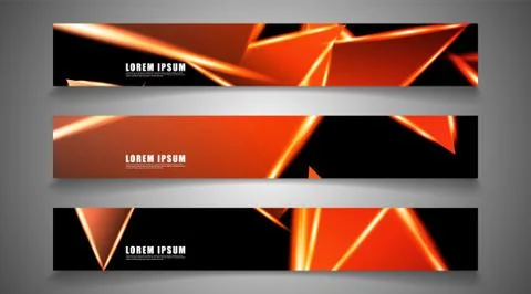 Minimal banner design. Triangular shape vector design background. print templ Illustrazione stock