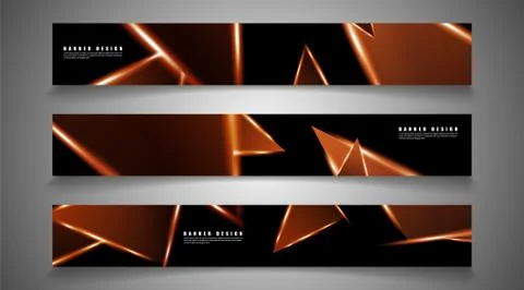 Minimal banner design. Triangular shape vector design background. print templ Stock Illustration