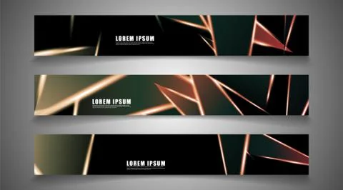 Minimal banner design. Triangular shape vector design background. print templ Stock Illustration