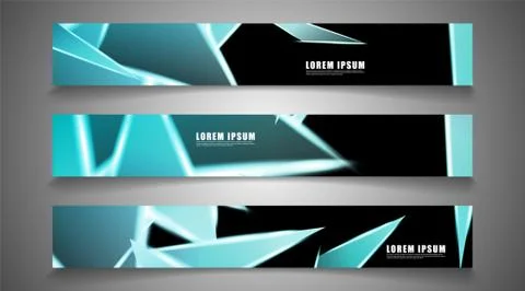 Minimal banner design. Triangular shape vector design background. print templ Stock Illustration