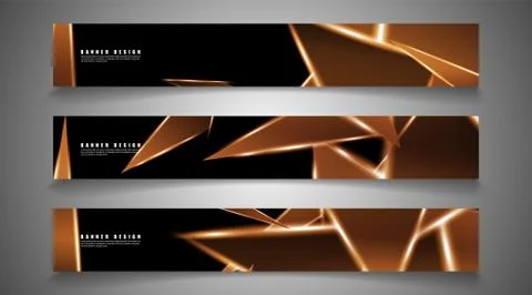 Minimal banner design. Triangular shape vector design background. print templ Stock Illustration