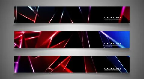 Minimal banner design. Triangular shape vector design background. print templ Stock Illustration