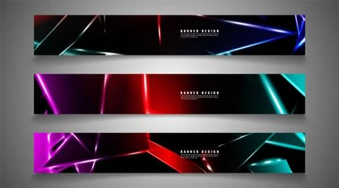 Minimal banner design. Triangular shape vector design background. print templ Illustrazione stock