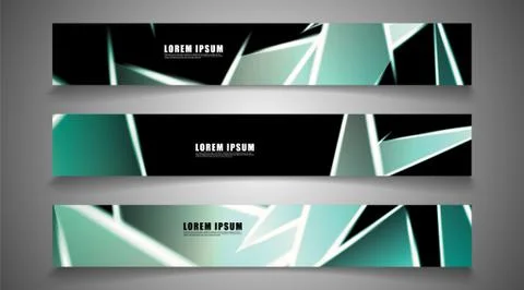 Minimal banner design. Triangular shape vector design background. print templ Stock Illustration