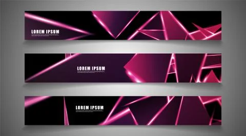 Minimal banner design. Triangular shape vector design background. print templ Stock Illustration