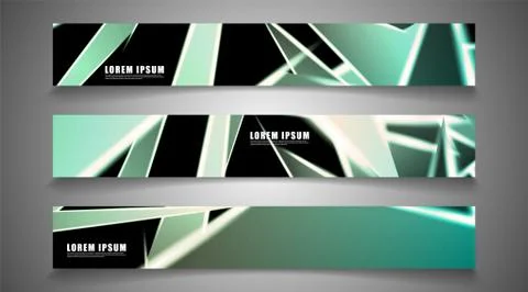 Minimal banner design. Triangular shape vector design background. print templ Stock Illustration