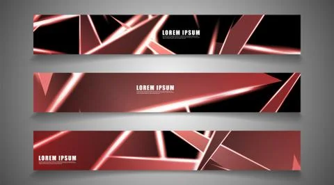 Minimal banner design. Triangular shape vector design background. print templ Illustrazione stock