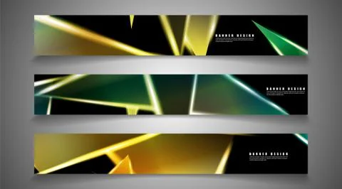 Minimal banner design. Triangular shape vector design background. print templ Illustrazione stock