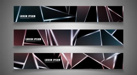 Minimal banner design. Triangular shape vector design background. print templ Stock Illustration