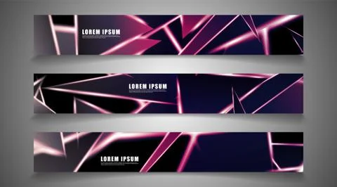 Minimal banner design. Triangular shape vector design background. print templ Stock Illustration