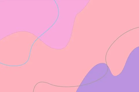 Minimal basic blob backgrounds with abstract organic shapes in color Stock Illustration