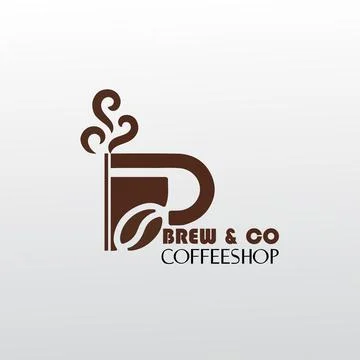 Minimal Bean Logo Stock Illustration