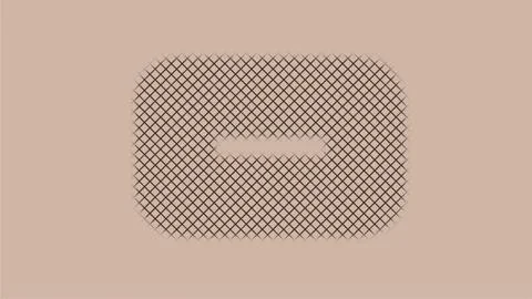Minimal Beige Geometric Grid Background with Rounded Rectangle and Soft Abstract Stock Illustration