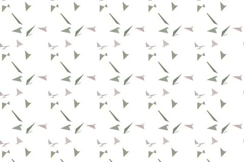 Minimal Bird Silhouette Seamless Pattern Stock Illustration