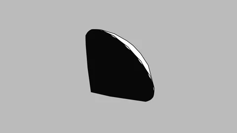 Minimal Black and White 3D Abstract Composition with Diamond Form Stylized Stock Footage 337305997