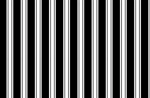 Minimal Black And White Barcode Stripes Along Bottom Border Representing Pr.. Stock Illustration