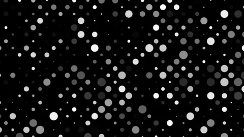 Minimal black and white halftone particle pattern with soft floating dots o.. Stock Footage 335758730