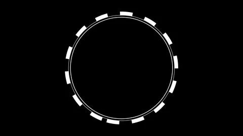 Minimal Black And White Preloader With Circle. Loading wheel animation. Abs.. Illustrazione stock
