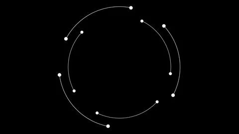 Minimal Black And White Preloader With Circle. Loading wheel animation. Abstr Stock Illustration