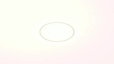 Minimal black oval shape graphic on clean white backdrop for logo or web desi Stock Footage 336881231
