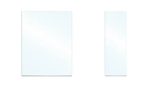 Minimal Blank Poster Mockup with Soft Shadow on Light Background Stock Illustration