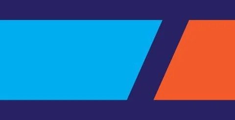 Minimal blue and orange background . modern background design Stock Illustration