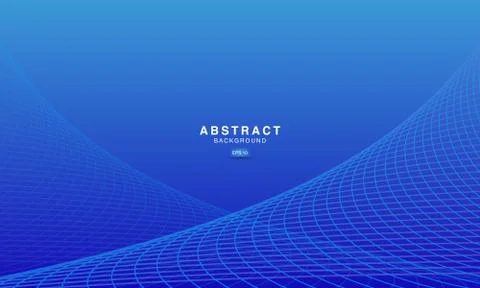 Minimal blue background with abstract circle shape, gradient wave background. Stock Illustration