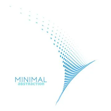 Minimal blue dotted abstraction. Simple graphics 库存插图