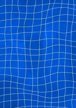 Minimal Blue Geometric Line Pattern Background Design Illustrazione stock