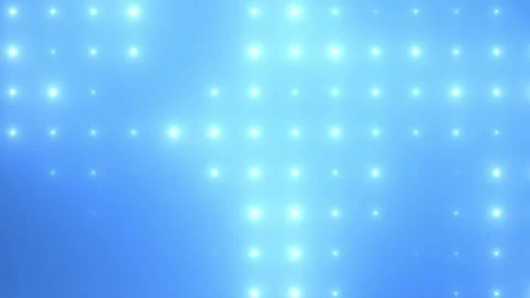 Minimal blue gradient background with an orderly grid of softly glowing cya.. Stock Footage 345576054