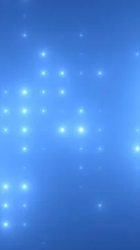 Minimal blue gradient background with an orderly grid of softly glowing cya.. Stock Illustration