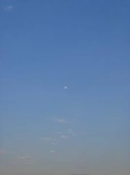 Minimal blue light high cloudy fresh air gradient Stock Photos