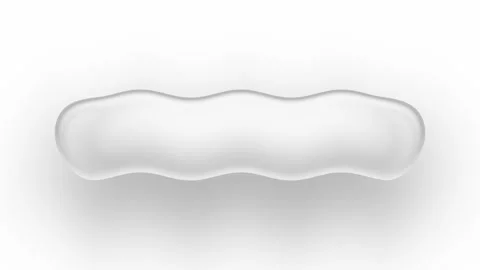 Minimal blue liquid glass waves loop with smooth corporate motion Stock Footage 336507467