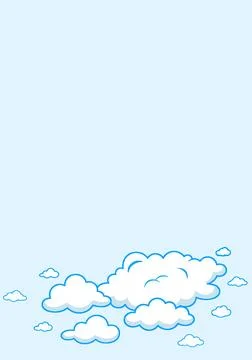 Minimal blue sky background Иллюстрация
