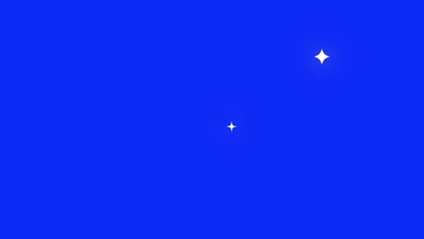 Minimal blue space background with tiny stars, calm abstract seamless loop vide Stock Footage 341376633